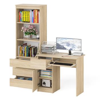 Стол компьютерный СВК Мори МС-1 левый + Стеллаж МСТ600.3