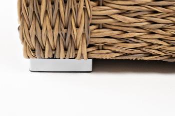 Диван из искусственного ротанга (гиацинт) двухместный 4sis Капучино