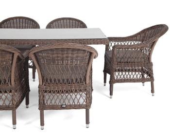 Обеденная группа из искусственного ротанга на 6 персоны 4sis Амароне