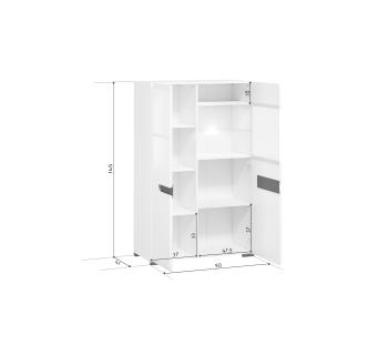 Шкаф БРВ Мебель AZTECA S205-REG1W1D/14/9