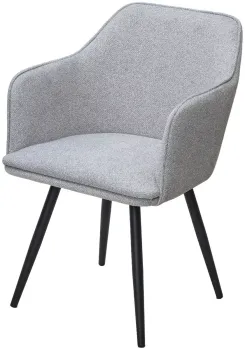 NS10 Серый, букле / черный каркас