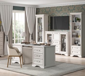 Тумба БРВ Мебель STYLIUS B169-KOM2W1B3S с подсветкой