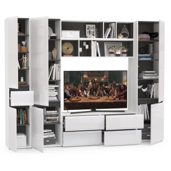 Гостиная Mobi Сидней Комплектация № 33 13.63 + 15.57 2шт + 13.200 2шт + 13.202