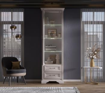 Шкаф БРВ Мебель STYLIUS B169-REG1W2S с подсветкой