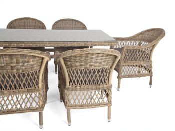 Обеденная группа из искусственного ротанга на 6 персоны 4sis Амароне