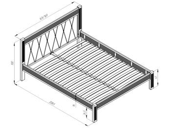Кровать Форвард КМД 23 КАНТРИ 140
