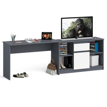 Графит/белый