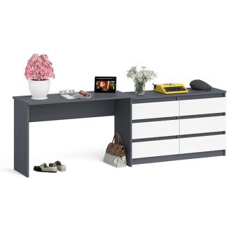 Графит/белый