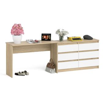 Дуб сонома/белый