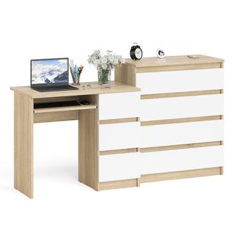 Дуб сонома/белый