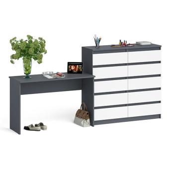 Графит/белый