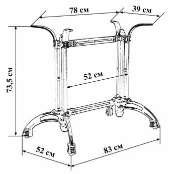 Подстолье обеденное Dobrin LMS-5027