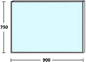 Зеркало De Aqua Сильвер 90
