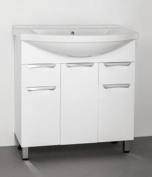 Тумба с раковиной Style Line Жасмин 80 (2 ящ.) + Умывальник Эльбрус 80