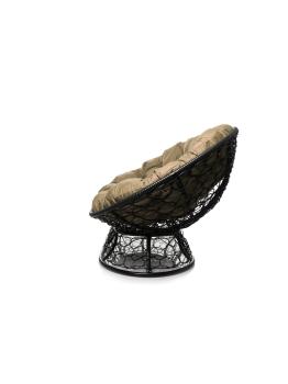 Диван M-group МАМАСАН с ротангом чёрное