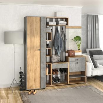 Прихожая Betel МИНИ ЛАЙТ Комплект 7 (МЛ-1+МЛ-2+МЛ-4+МЛ-6)