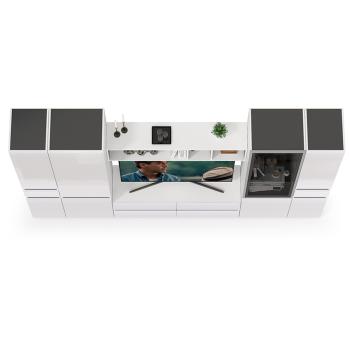 Гостиная Mobi Сидней Комплектация № 30 13.63 + 15.57 + 13.200 + 13.201 + 13.202 2шт