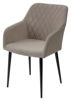 ЛАТТЕ #25 / черный каркас, велюр