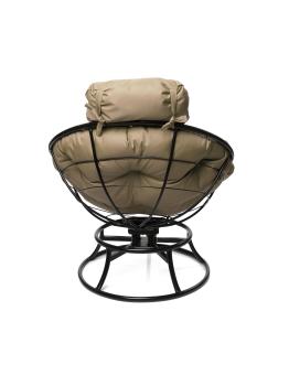 Кресло M-group ПАПАСАН пружинка мини без ротанга чёрное