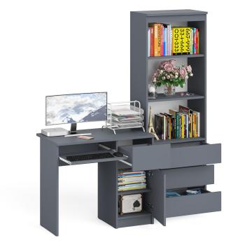Стол компьютерный СВК Мори МС-1 правый + Стеллаж МСТ600.3