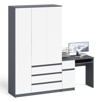 Графит/белый