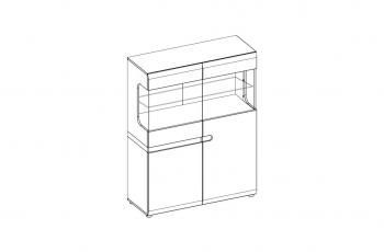 Шкаф с витриной Анрэкс 3D-1S / TYP 33 LINATE