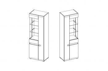 Шкаф с витриной Анрэкс 3D / TYP 01Р LINATE